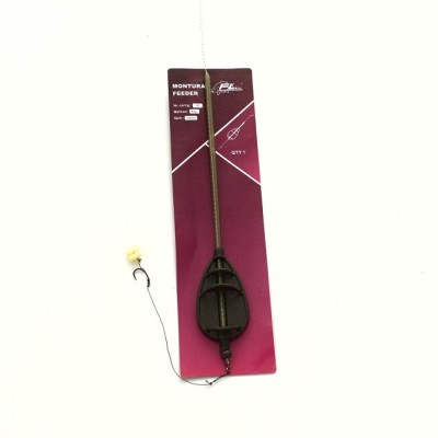 MONTURA FEEDER FL METHOD CU TIJA 30G CARLIG NR 6 SPIN 10MM CU PORUMB FLOTANT foto