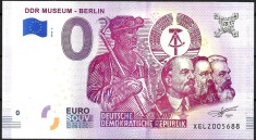 !!! RARR : 0 EURO SOUVENIR - GERMANIA , BERLIN , MUZEUL R.D.G. - 2018.3 - UNC foto