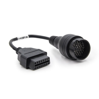 Cablu adaptor Techstar&amp;reg;, Aftermarket, Compabiil cu Utilitare IVECO, 38 Pin la OBD2 16 Pin foto