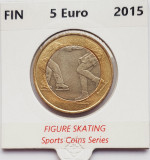 2266 Finlanda 5 euro 2015 Figure skating km 235, Europa