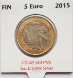 2266 Finlanda 5 euro 2015 Figure skating km 235