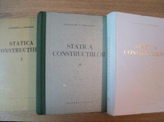 STATICA CONSTRUCTIILOR VOL I , II , III de ALEXANDRU A. GHEORGHIU , 1960 foto