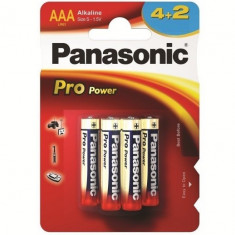 Baterie Panasonic Pro Power AAA R3 1,5V alcalina LR03PPG/6BP set 6 buc.