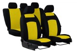Set Huse Scaune Auto Universale Negru/Galben Textil - Protectie si Stil pentru Masina Ta
