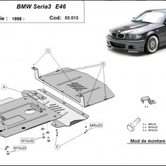 Scut motor metalic Bmw Seria 3 E46 Benzina 1998-2005