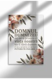 Poster Canvas Religios &icirc;n Lb Rom&acirc;nă &ndash; Print Digital Ne&icirc;nramat pe P&acirc;nză - Putere In FiecareZi | A4 (21 x 29.7 cm)