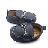Pantofiori eleganti bleumarin cu catarame (Marime Disponibila: 9-12 luni