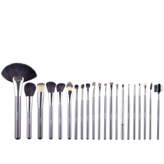 Set Pensule Make-Up, Megaga, cu Husa Neagra, 21 buc