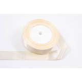 Panglica din satin pentru decorare,crem deschis , 22.5m x 2cm
