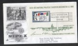 United States 1966 Phila Expo SIPEX imperf. sheet FDC K.637