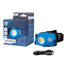 Lanterna frontala 2LED COB, 2x3W, USB, 400lm, 6500K, 1200mAh foto