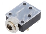 Conector Jack 3,5mm Soclu Mamă Stereo cu &Icirc;ntrerupător Dublu, Lumberg