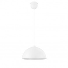 Pendul sfera GoodHome Songor, alb, 1xE27, 60W, cablu reglabil, design modern foto
