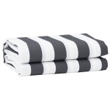 Material de &icirc;nlocuire pentru marchiză Antracit și alb 3 x 2 m