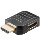 Adaptor HDMI mama-tata la 90 grade 4K Ultra HD 2160p 60Hz placat cu, Goobay