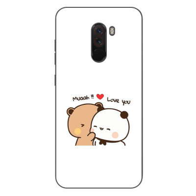 Husa compatibila cu Xiaomi Pocophone F1 Silicon Gel Tpu Model Bubu Dudu Muaah Love You foto