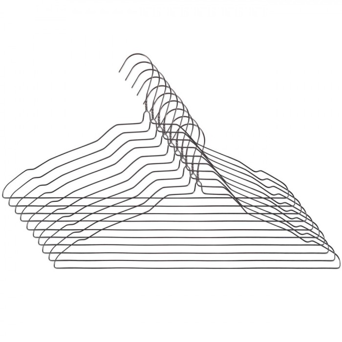 Umerașe Metalice, Set 10 Bucăți, Dimensiuni 41x20 cm, Grosime 2 mm