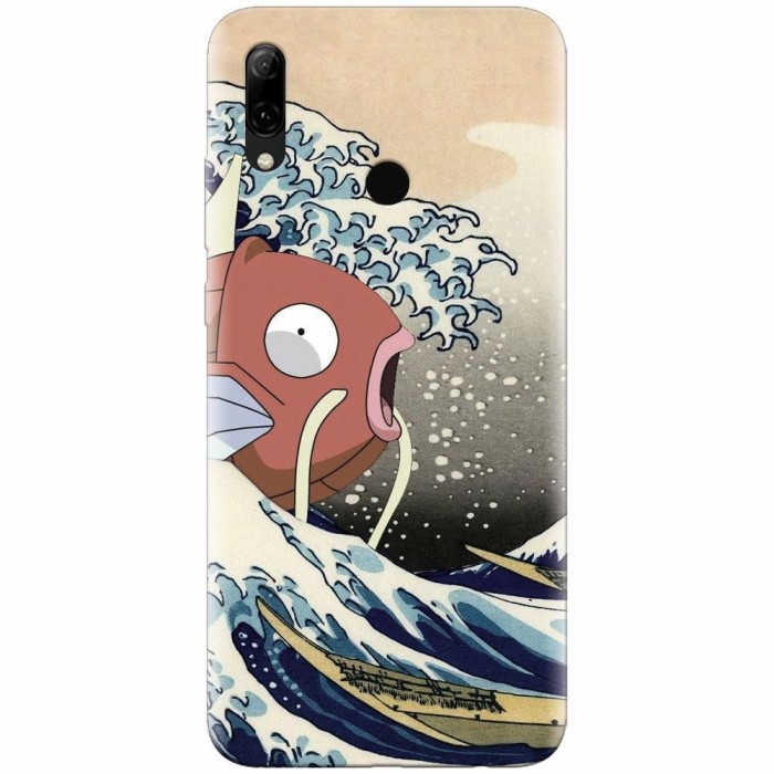 Husa silicon pentru Huawei P Smart 2019, Great Wave Fish
