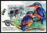 Timbre Angola 2018: Pasari - Pescarus Albastru / Colita, Colectie Straine, Tema Natura, Posta, Filatelie
