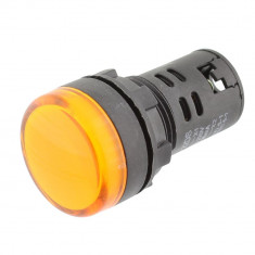 Indicator cu LED, 220V, 29x51mm, portocaliu, AD22-22DS - 124833 foto