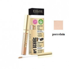 Corector lichid Eveline Cosmetics 2 in 1 corector si iluminator nuanta 08 Porcelain foto