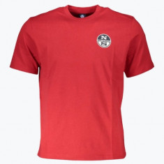 Tricou barbati cu decolteu la baza gatului si logo rosu 2XL, Rosu, 2XL INTL, 2XL+ (Z200: SIZE(3XSL → 5XL))