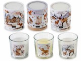 Set 3 lumanari Craciun in cutie cadou multiarome &Oslash; 8 cm x 9 H