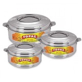 Set 3 Caserole Termos INOX Topaz Designer 3l 5l 7.5l DNC54865