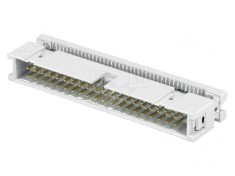 Conector IDC mufă tată 40 PIN 1,27mm pentru cablu-bandă