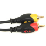 Cablu audio 2rca/2rca gold 1.5m, Oem