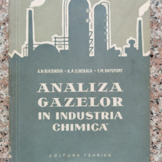 Analiza Gazelor In Industria Chimica - A.n. Blajenova, A.a. Ilinskaia, F.m. Rapoport ,553042