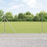 vidaXL Gard pentru c&acirc;mp 1.2 x 50 m din oțel zincat