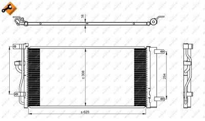 NRF 350225 EASY FIT Condensator, climatizare foto