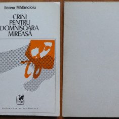 Ileana Malancioiu , Crini pentru domnisoara mireasa , Cartea Romaneasca , 1973