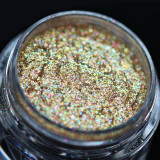 Pigment PK73(champagne-auriu cu irizații multicolore) Sparkle/Microglitter pentru machiaj KAJOL Beauty, 1g