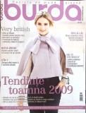Revista Burda 8/2009, Tipare Inclus, Colectiv, Germana, Croitorie, DIY, Moda, 98 Pagini
