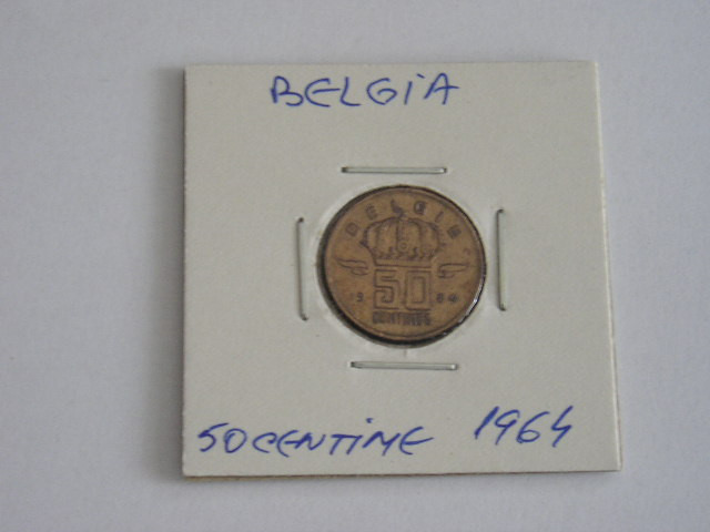 M3 C50 - Moneda foarte veche - 50 centimes - Belgia - 1964