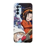 Husa compatibila cu Oppo A72, Viceversa, model Manta, Yoh and Amidamary Shaman King, Silicon, TPU, Transparent, Carcasa