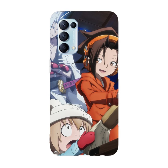 Husa compatibila cu Oppo A55, Viceversa, model Manta, Yoh and Amidamary Shaman King, Silicon, TPU