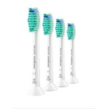 Rezerve Philips Sonicare Pro Results HX6014/87, pachet de 4 capete de periere, Standard, click-on, sincronizarea modurilor BrushSync, Alb