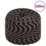 Cumpara ieftin Franghie de barca, negru, 10 mm, 500 m, polipropilena