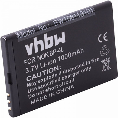 Acumulator Nokia 6650 Fold 6760 Slide E6 E52 E61i E63 E71 E72 N97 BP-4L Compatibil foto