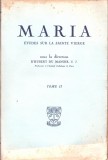 C6789N Maria, &eacute;tudes sur la Sainte Vierge sous la direction D&rsquo;Hubert du Manoir, tome II, 1952