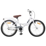 vidaXL Bicicletă pentru Copii 18 Inci pentru 5-7 ani Alb 42009461