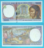 Ciad 10.000 Francs 2000 &#039;Africa Centrala&#039; UNC serie: 0066237769 p#605P