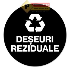 Semn negru deseuri reziduale foto