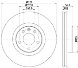 Disc frana AUDI A6 Avant (4F5, C6) (2005 - 2011) KRIEGER 0950004103