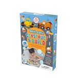 Set Joaca Baie Santier Buddy&amp;Barney, Puzzle Spuma 13 Piese, Figurine, Masinute Stropitoare, Sac Depozitare, 3 Ani+