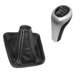 Nuca schimbator viteze, 6 viteze cu manson MARTI-NIK 15 pentru BMW Serie 3 E46 1997-2006, piele naturala, fara