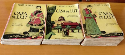 Pearl S. Buck - Casa de lut (3 volume ediție interbelică traducere Jul. Giurgea) foto